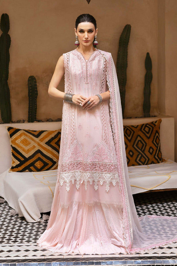3 Piece Unstitched Embroidered Lawn Suit - D-2511-A