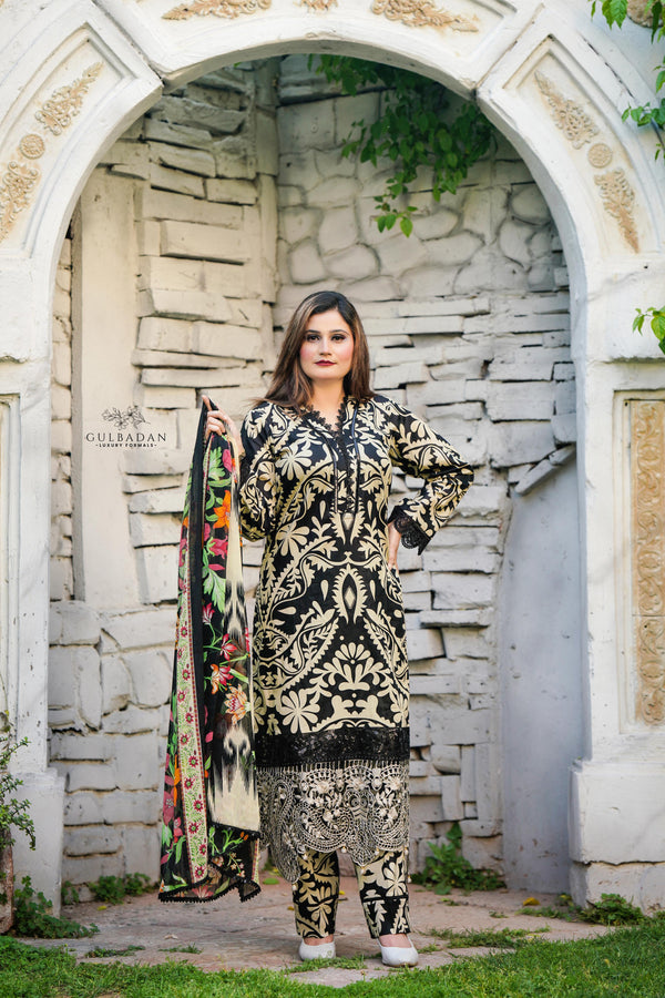 Maria B 3 Piece Printed Lawn